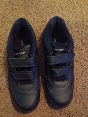 Rockport Black Velcro Casual Sneakers